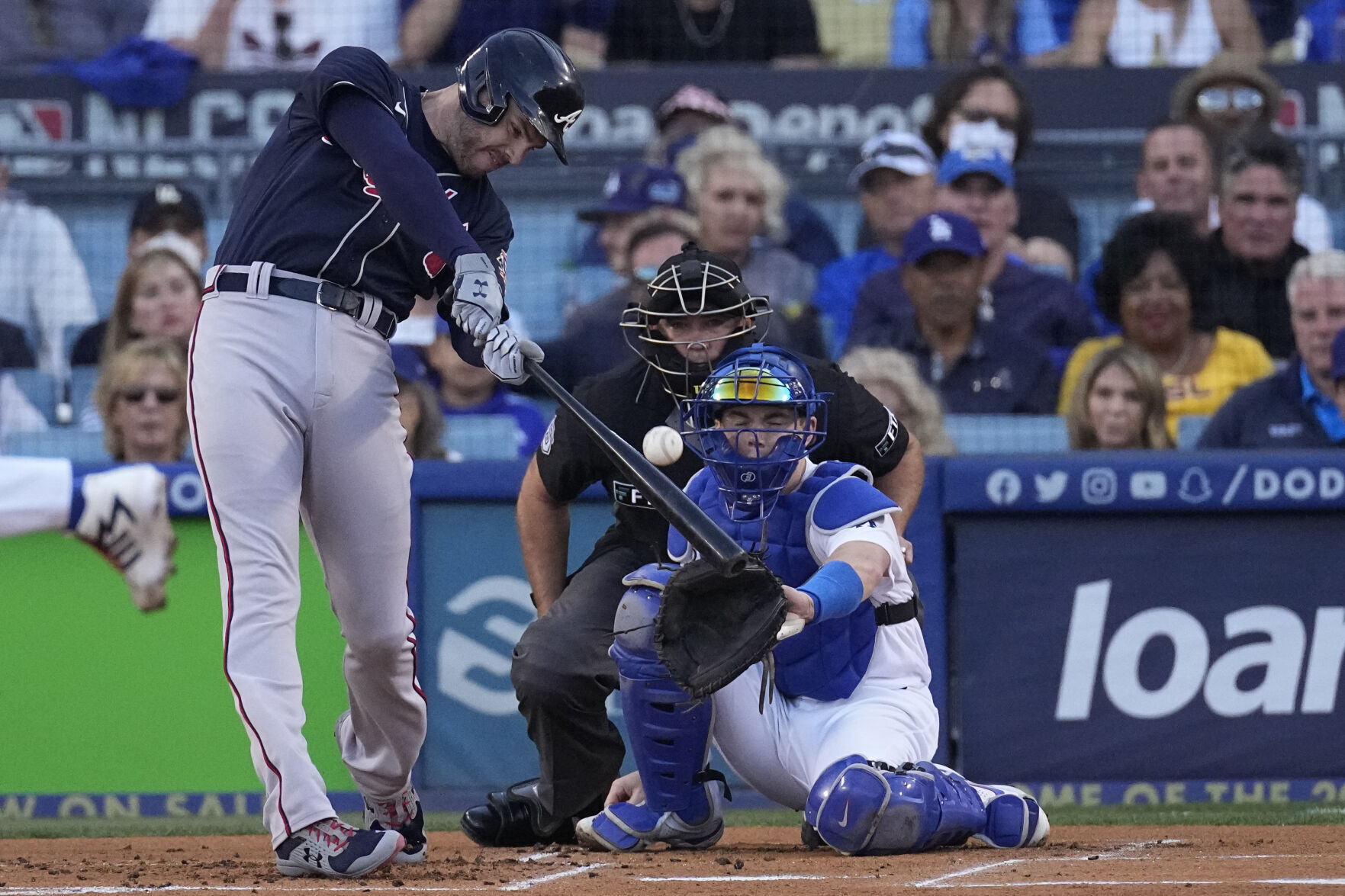 APTOPIX NLCS Braves Dodgers Baseball